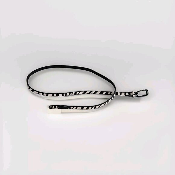 Buffalo David Bitton Belt Womens S Zebra Print Metal Buckle Real Leather Narrow - Picture 9 of 16